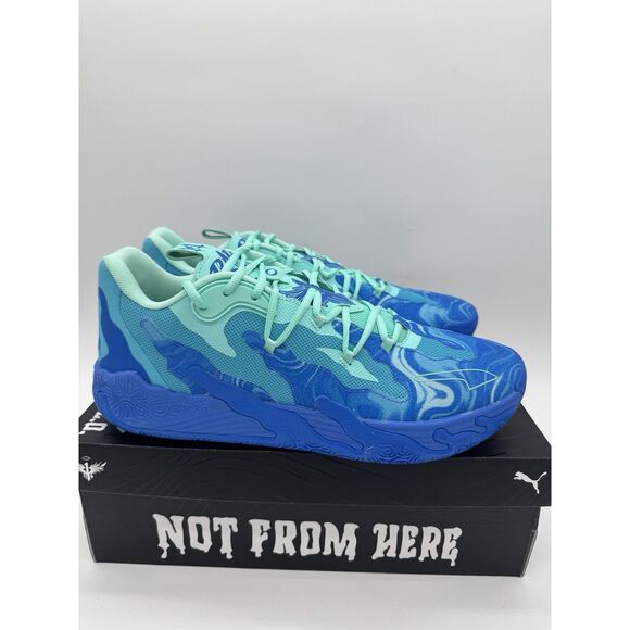 PUMA x LAMELO BALL MB.03 Lo Team Size 14 HyperLink Blue New In Box - Picture 3 of 9